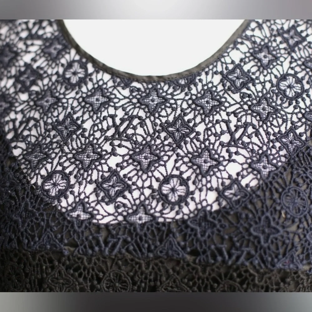 Louis Vuitton lace and mink dress